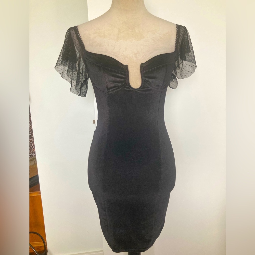 Dolls Kill black velvet dress